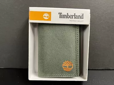 Timberland Canvas Trifold Save The Nature Wallet D37388-34 #37 Olive NWT • $14