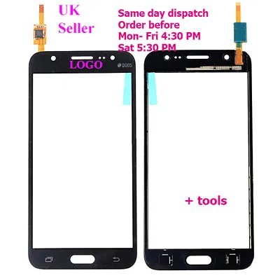 Samsung Galaxy J7 Touch Screen Digitizer Glass DOUS J7 2015 SM-J700 J700F Black • £7.99