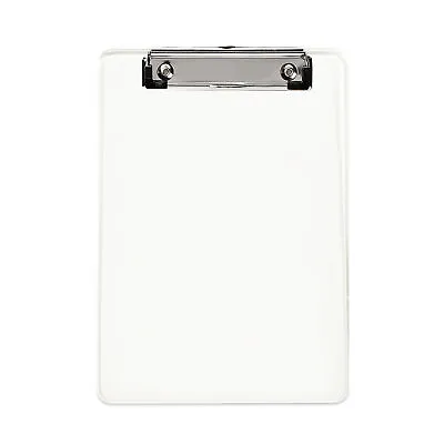 Pack Of 12 A5 Clear Translucent Clipboard - With Ruled Side - Clip Board • £21.39