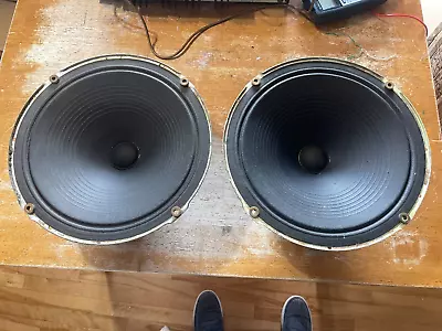 Vintage Rca Mi-12421 Woofers 12  Full Range 2 Ohms Speakers Alnico Matched Pair • $650