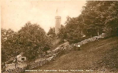 Bath Matlock Heights Of Abraham Tower - Postcard • £2.95