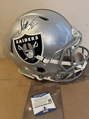 Marcus Allen Signed Raiders Authentic Helmet Beckett • $400