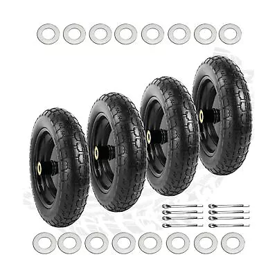 Upgraded 13  Flat Free Wheels Replacement For Gorilla Cart Tires And Wheels ... • $122.01