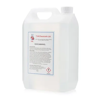£45.99 • Buy  Patio Marvel  Strong Patio Cleaner & Block Paving Cleaner 5 Litre Size