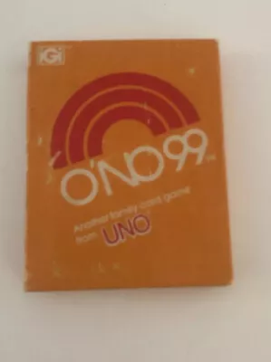 Vintage  O'NO 99  Card Game By International Games - 1980 Ed - Complete! • $12.59