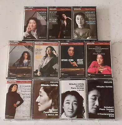 Mitsuko Uchida 11 Tapes Sonatas: Mozart Chopin Schubert; Schumann Canaval • £46