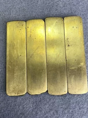 1 POUND 3 OUNCES Brass Rough Cut Scale Weights: 4.6 To 4.8 Ounces Each • $16.94