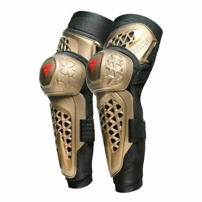 Dainese MX1 Knee Guards CE Approved Motocross Body Armour Off Road Quad Gold XL • $154.73