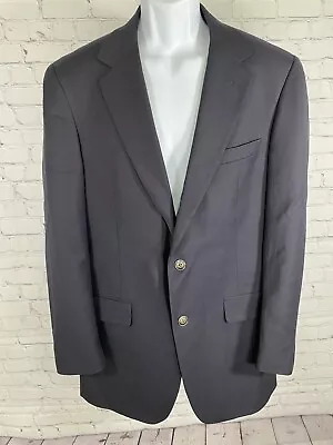 VTG Bill Blass For Marshall Fields All Wool Dark Blue 2 Button Jacket Blazer 40L • $30