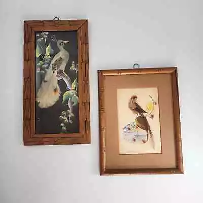 2 Vintage Mexican Feathercraft Wall Art Bohemia • $45