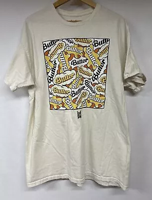 Tiny Tan Shirt Butter Shirt Size XL Beige Graphic Shortsleeve BTS Kpop • $11