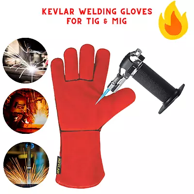 £9.99 • Buy SAFTA Welding Gloves Extreme Heat Resistant BBQ, Oven, TIG, MIG Thermal Gloves