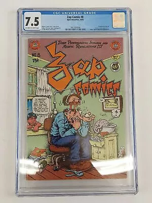 Robert Crumb Gilbert Shelton / Zap Comix No 8 CGC Graded 7.5 1975 • $75