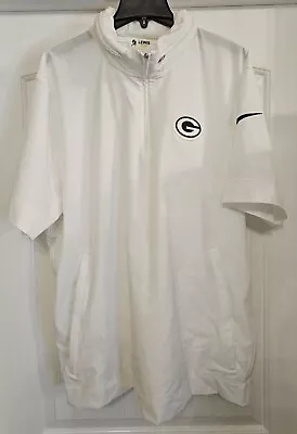 Nike Green Bay Packers Team Issued Rain Hoodie Mens XL In White Lewis 2023 Tag • $80