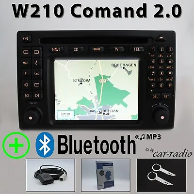 Genuine Mercedes Comand 2.0 Bluetooth MP3 Radio W210 Navigation A2108205489 SET • £472.37