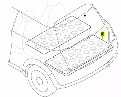 OEM Mini Cooper R53 Fitted Luggage Compartment Pan Boot Trunk Mat 82120146462 • $57.66