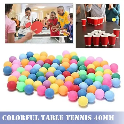 10/50Pcs/Pack Mix Colored Pong Balls 40mm Entertainment Table Tennis Balls • $5.27