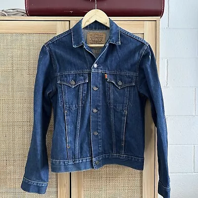 Levi’s Vintage Blue Denim Jacket With Orange Tag Size S Made In Australia • $119