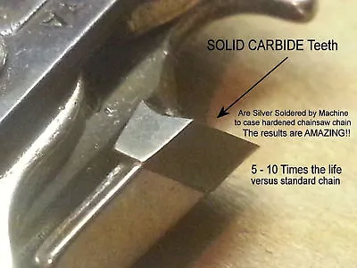 £48 • Buy SOLID CARBIDE 196207-5 Chainsaw Chain 14  3/8 050  52DL For Makita© SEE VIDEO