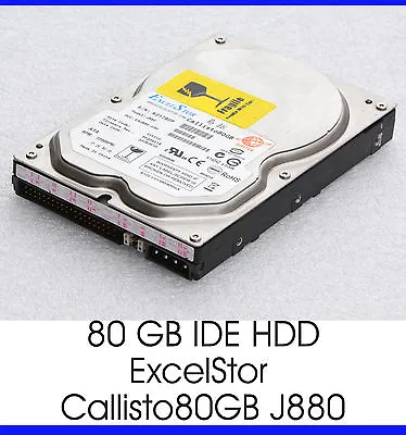 80 GB Ide Hard Drive HDD EXCELSTOR CALLISTO80GB J880 35   889 CM 7200 & / M - • £30.41