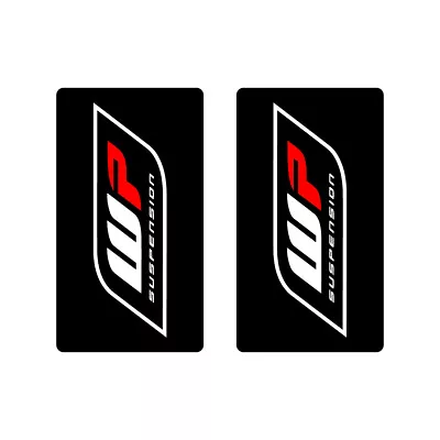 WP Black Upper Fork Tube Decals For Dirtbike 5x9 FREE SHIPPING!!! • $37.69