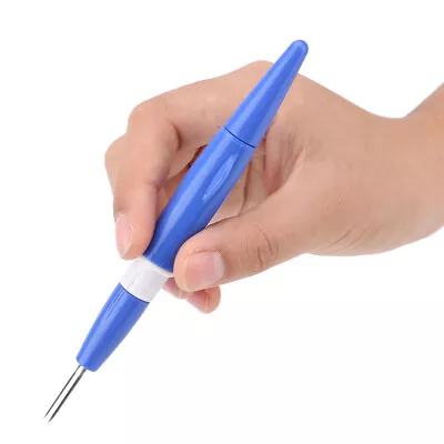 Embroidery Felting Needle Punch Pen With 3 Fine Needles Set Tool For DIY DTS UK • £10.49