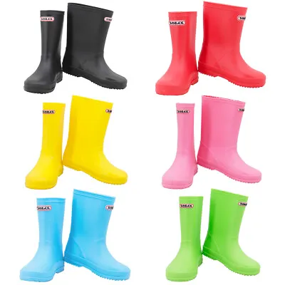 ZORAX Child Wellington Wellies Boots Rain EU 23-36 / UK 6-17 Kids 6 Colours SEL • £10.95