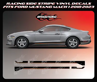 X2 Mach 1 Racing Stripe Kit Vinyl Decals Fits Ford Mustang 2018-2023 • $124.99