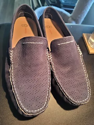 Ugg Energ Treadlite Blue Suede Leather Slip On Loafers Men’s Size 13 NWOB • $55