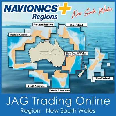 NAVIONICS+ REGIONS NEW SOUTH WALES / NSW AUSTRALIA-GPS CHART MAP SD/MicroSD CARD • $219.95