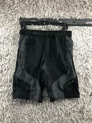 Endura Humvee Shorts Mens M MTB Cycling Cargo Nylon Ripstop Belted Black • $20.20