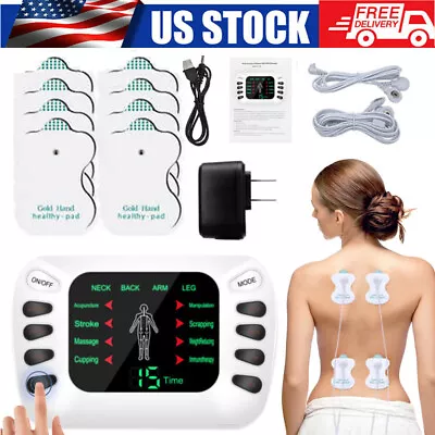 Electric Pulse Massager Tens Unit Muscle Stimulator Machine Therapy Pain Relief • $15.99