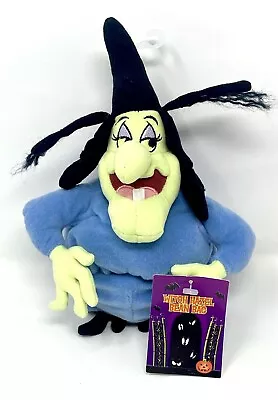 RARE Vintage 1999 Warner Bros Looney Tunes WITCH HAZEL Bean Bag Plush W/ Tag! • $59.99