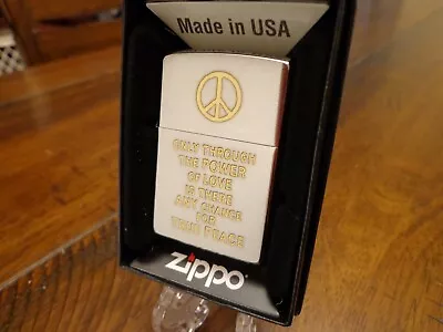 Vietnam War Heritage Series Power Of Love True Peace Zippo Lighter Mint In Box • $28.95