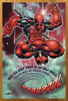 1996 Marvel Comics Deadpool Vintage Print Ad/Poster Ed McGuinness Promo Art 90s • $14.99