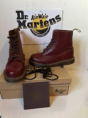 Dr. Martens Vintage 1460 Quilon Leather Boots Size UK 8 EU 42 Made In England • £150