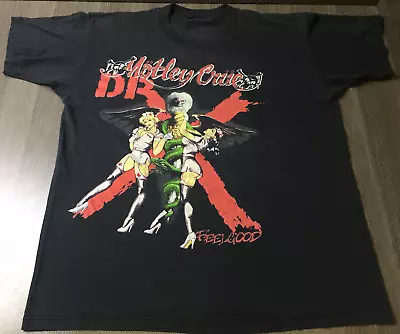 Motley Crue DR FEELGOOD Vintage Concert Shirt Tour Dates • $75