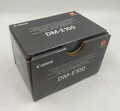 Canon DM-E100 Stereo Microphone 120° Unidirectional Stereo 3.5mm Audio Jack • £89.97