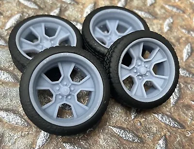 Resin 21/20 Inch 80s Camaro/Monte Carlo Model Car Wheels/Tires 1/24 1/25 Scale • $16.99