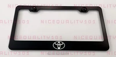 Toyota Logo Engrave Etched Stainless Steel Finished License  Frame Holder • $10.85