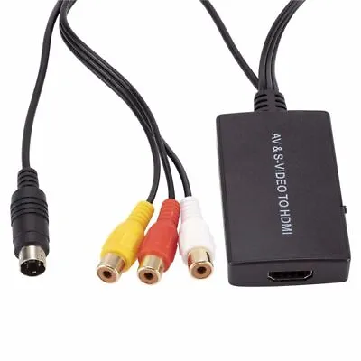 CVBS To HDMI-compatible Cable Svideo To HDMI Adapter AV To HDMI Adapter • £9.62