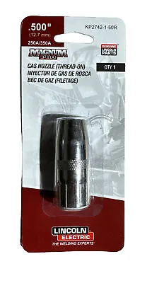 Lincoln Electric Nozzle 350A Thread-on 1/8 Recess 1/2 ID  KP2742-1-50R • $18.89