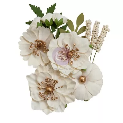 Prima Marketing Mulberry Paper Flowers-Blank Canvas/Painted Floral • $11.66