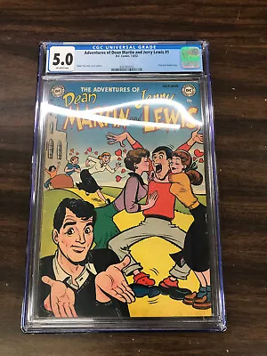 Dc Comics 1952 Adventures Of Dean Martin And Jerry Lewis 1 Cgc 5.0 • $500