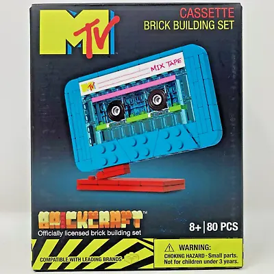 2023 Brickcraft MTV Cassette Brick Building Set 80 Pieces Retro Colors New • $15.98