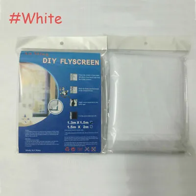 Large White Window Screen Mesh Net Fly Insect Bug Mosquito Moth Door Netting • £3.30