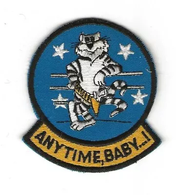 USN F-14 TOMCAT ANY TIME BABY # 2 Patch 3.25 Inch Tall • $6.99