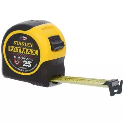 Stanley Fat Max Magnetic Tape Measure 25 Ft Measuring Tool Roll Ruler Lock • $25