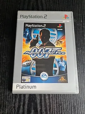 007 AGENT UNDER FIRE PS2 PlayStation 2 Platinum Case & Disc Game • £4.55