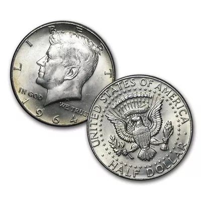 $13.99 • Buy Junk Silver Coin 1 ONE 1964 John Kennedy Half Dollar Random Pick Bullion